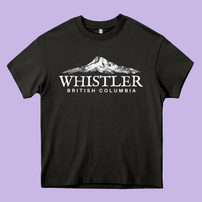 Whistler British Columbia Shirt Long Sleeve, Mountain Tee Heavy Core Tee Designed By Floraart