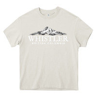 Cream whistler british columbia shirt long sleeve, mountain tee Heavy Core Tee - FloraArt