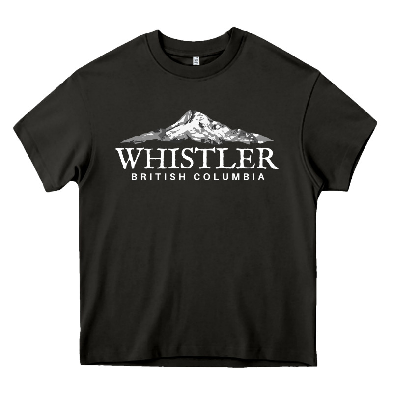 Whistler British Columbia Shirt Long Sleeve, Mountain Tee Heavy Core Tee by FloraArt | Teevron