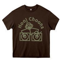 Chocolate Brown Hooj Choons (Olive Green) Heavy Core Tee - FloraArt