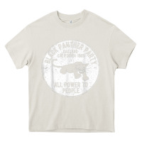 Cream oakland california 1966 black panther party   dist Heavy Core Tee - FloraArt