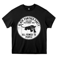 Black oakland california 1966 black panther party   dist Heavy Core Tee - FloraArt