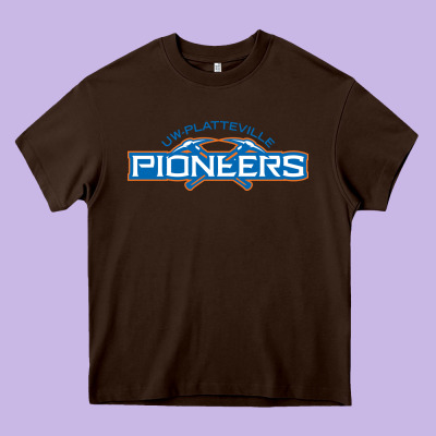 Wisconsin Platteville Pioneers Heavy Core Tee Designed By Floraart