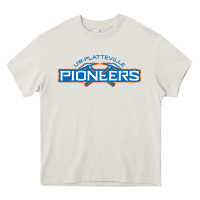 Cream wisconsin platteville pioneers Heavy Core Tee - FloraArt