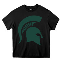 Black the michigan state spartans Heavy Core Tee - FloraArt
