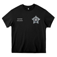 Black CHICAGO P.D - DETECTIVE JAY HALSTEAD - INTELLIGENCE BADGE VEST Heavy Core Tee - FloraArt