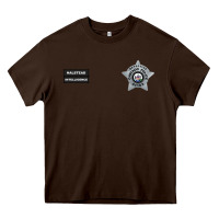 Chocolate Brown CHICAGO P.D - DETECTIVE JAY HALSTEAD - INTELLIGENCE BADGE VEST Heavy Core Tee - FloraArt