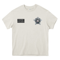 Cream CHICAGO P.D - DETECTIVE JAY HALSTEAD - INTELLIGENCE BADGE VEST Heavy Core Tee - FloraArt