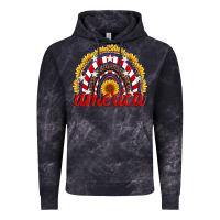 Cloud Black america sunflower rainbow Vintage Hoodie - Artiststas