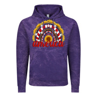 Cloud Purple america sunflower rainbow Vintage Hoodie - Artiststas