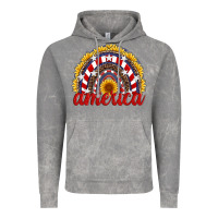 Cloud Rock america sunflower rainbow Vintage Hoodie - Artiststas