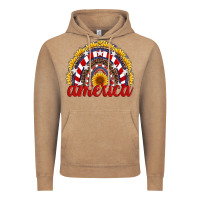 Vintage Coffee america sunflower rainbow Vintage Hoodie - Artiststas
