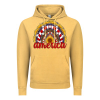 Vintage Mustard america sunflower rainbow Vintage Hoodie - Artiststas