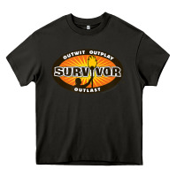 Asphalt Survivor Outwit, Outplay, Outlast Heavy Core Tee - FloraArt