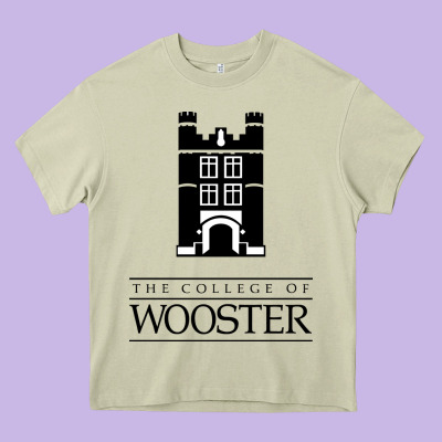 College Of Wooster Heavy Core Tee Designed By Floraart