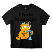 Black i hate monday Heavy Core Tee - FloraArt