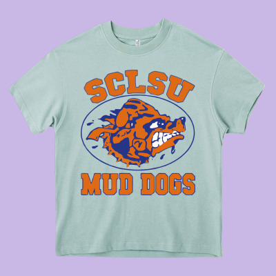 Sclsu Muddogs Heavy Core Tee Designed By Floraart