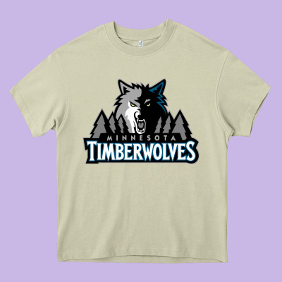 Timberwolves Heavy Core Tee Designed By Floraart