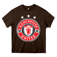 Chocolate Brown United manchester Heavy Core Tee - FloraArt