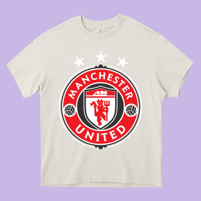 United Manchester Heavy Core Tee Designed By Floraart