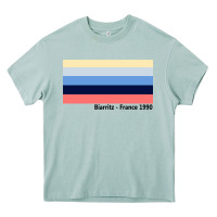 Arona biarritz france 1990 Heavy Core Tee - FloraArt