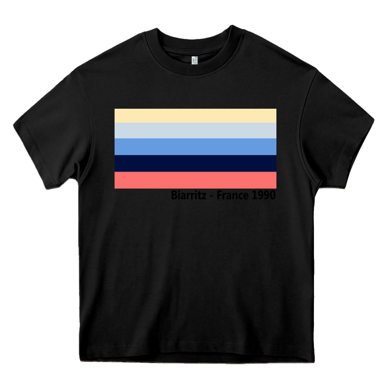 Biarritz France 1990 Heavy Core Tee by FloraArt | Teevron