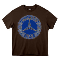 Chocolate Brown white amg Heavy Core Tee - ArtMosaic