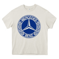 Cream white amg Heavy Core Tee - ArtMosaic