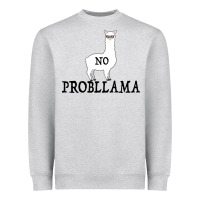 Heather Grey No Problama Heavyweight Sweatshirt - Bettercallsaul
