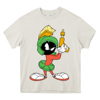 Cream marvin the martian looney Heavy Core Tee - ArtMosaic