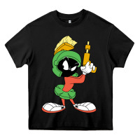 Black marvin the martian looney Heavy Core Tee - ArtMosaic