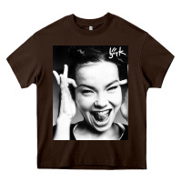 Chocolate Brown my name is bjork [tw] Heavy Core Tee - ArtMosaic