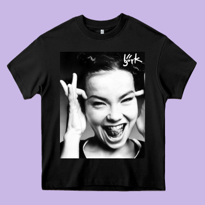 My Name Is Bjork [tw] Heavy Core Tee Designed By Artmosaic