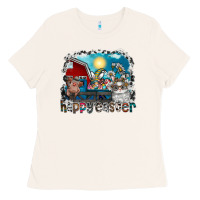 Bone Happy Easter Ladies Tee - CowhideDigitalArt