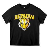 Black depauw clubs Heavy Core Tee - ArtMosaic