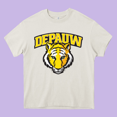 Depauw Clubs Heavy Core Tee Designed By Artmosaic
