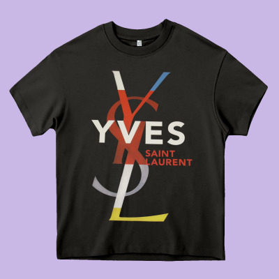 Yvessaintlaurent Heavy Core Tee Designed By Artmosaic