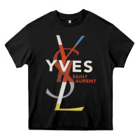Black yvessaintlaurent Heavy Core Tee - ArtMosaic