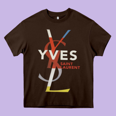 Yvessaintlaurent Heavy Core Tee Designed By Artmosaic