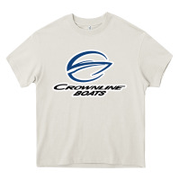 Cream Crownline Boats Heavy Core Tee - ArtMosaic