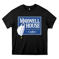 Black maxwell house Heavy Core Tee - ArtMosaic