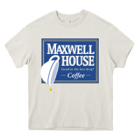 Cream maxwell house Heavy Core Tee - ArtMosaic