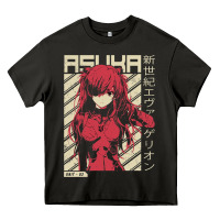 Asphalt asuka evangelion Heavy Core Tee - ArtMosaic