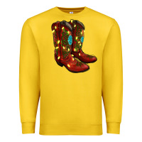 Lemon cowboy boots christmas Premium Sweatshirt - RanaPortraitStore
