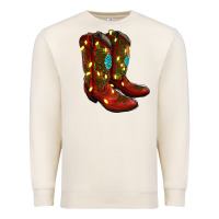 Sandshell cowboy boots christmas Premium Sweatshirt - RanaPortraitStore