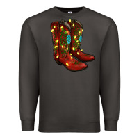 Smoke cowboy boots christmas Premium Sweatshirt - RanaPortraitStore