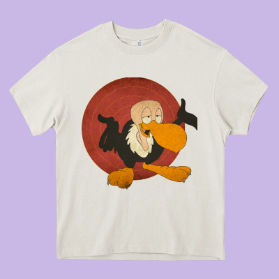 Beaky Buzzard 1 Heavy Core Tee Designed By Artmosaic
