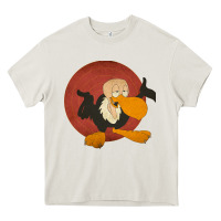 Cream beaky buzzard 1 Heavy Core Tee - ArtMosaic
