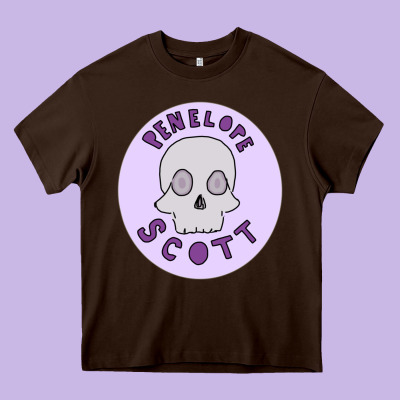 Penelope Scott Skeleton Heavy Core Tee Designed By Artmosaic