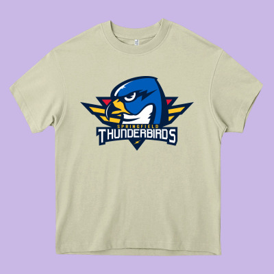 Springfield Thunderbirds Heavy Core Tee Designed By Artmosaic